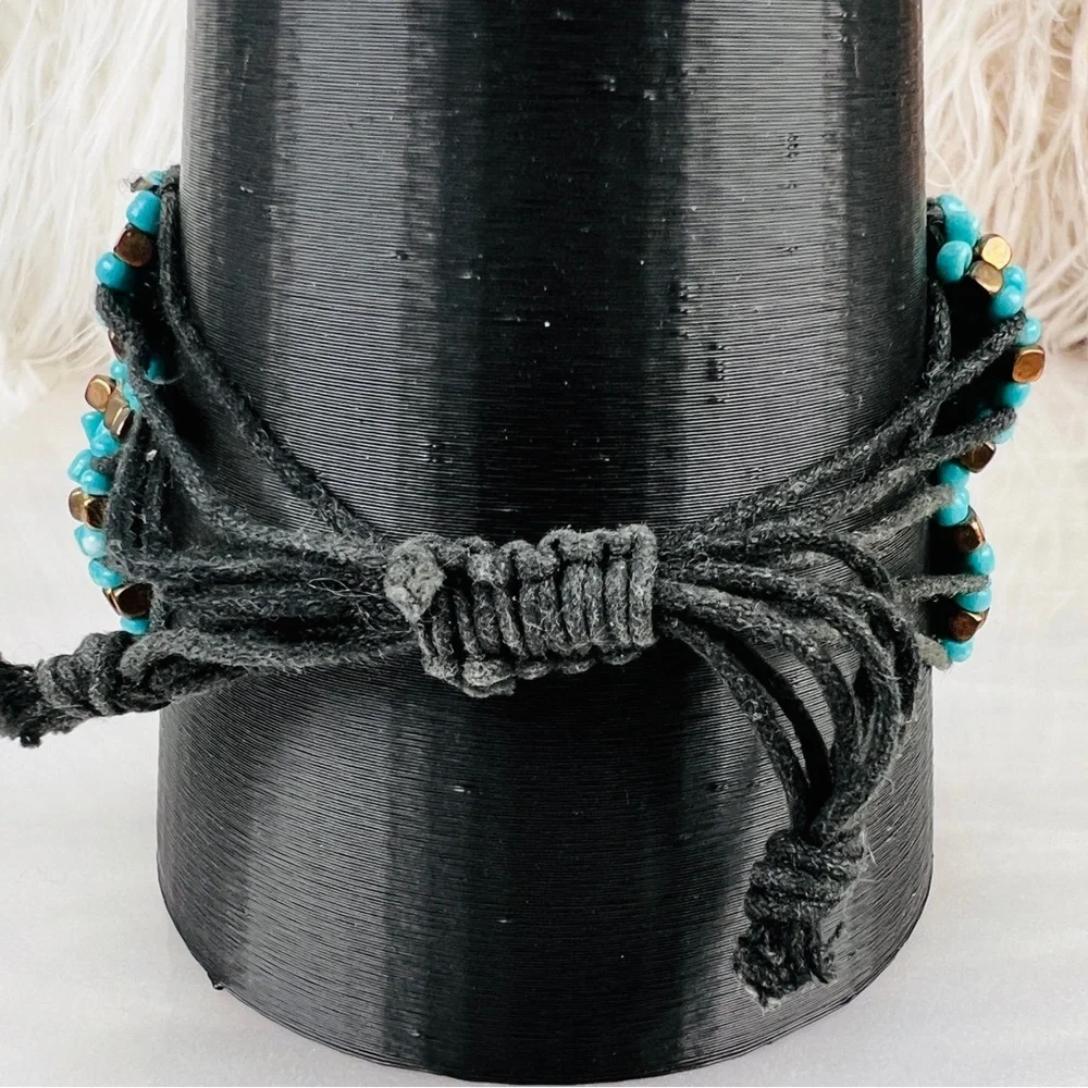 Beautiful, bohemian chic, wideband, adjustable costume bracelet